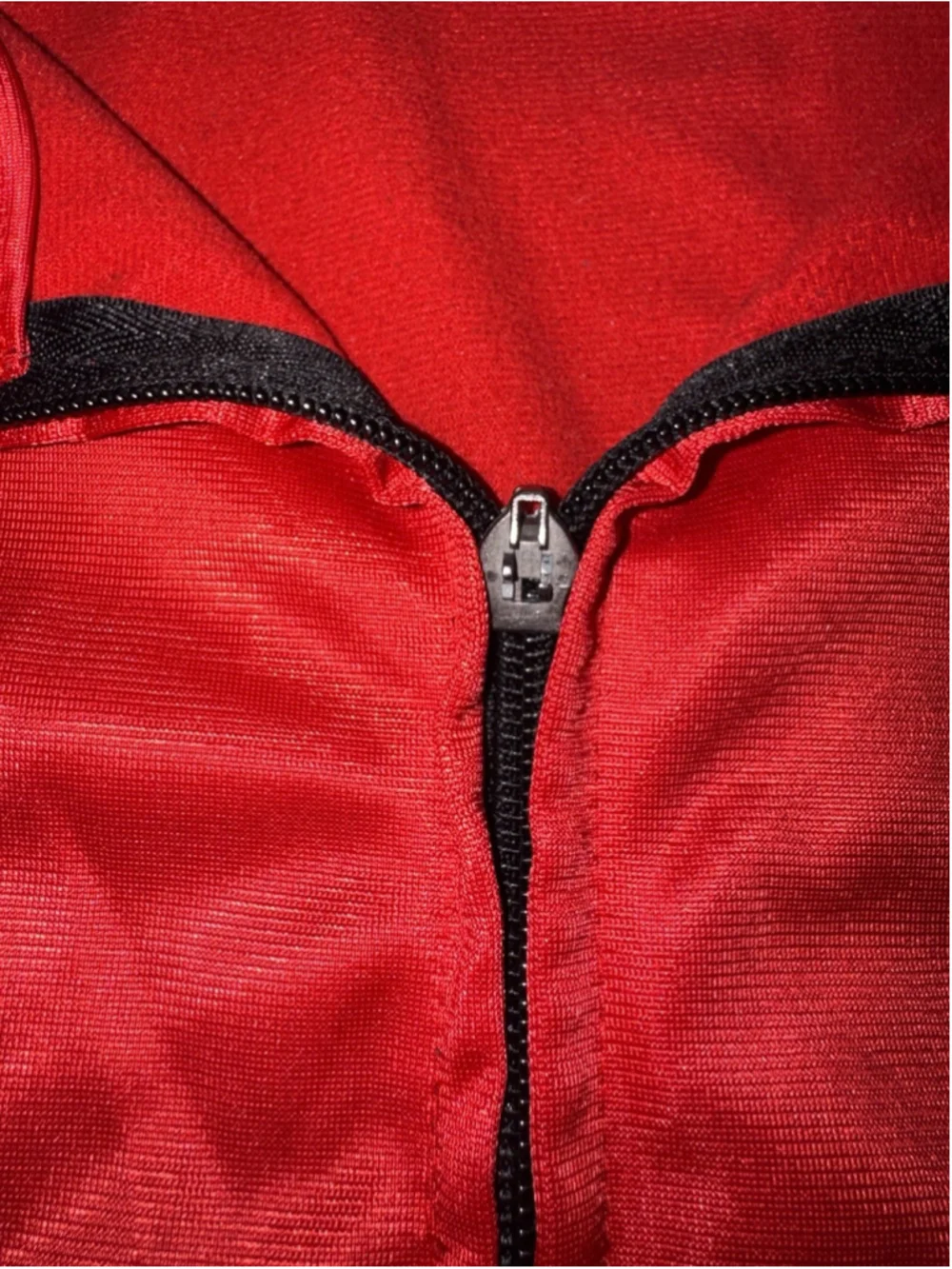 Manchester United Track Jacket Soccer Football Full Zip Red Streetwear Large